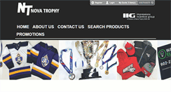 Desktop Screenshot of novatrophy.com
