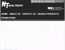 Tablet Screenshot of novatrophy.com